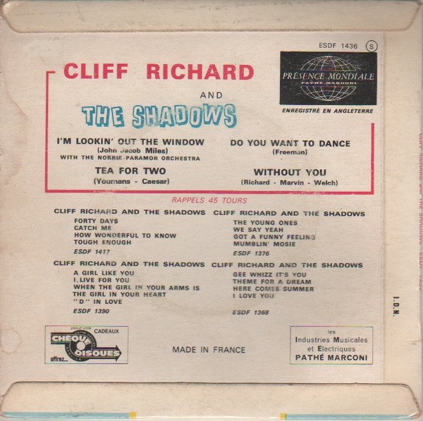 7 inch, Cliff Richard And The Shadows*, Pop Rock | Historia Nuestra
