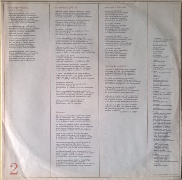 LP, Serrat*, Vocal | Historia Nuestra