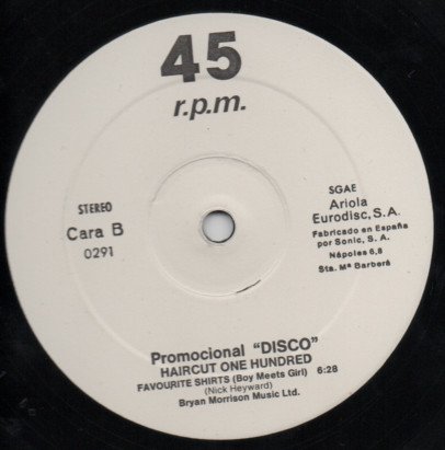 12 inch, Haircut One Hundred, Pop Rock | Historia Nuestra