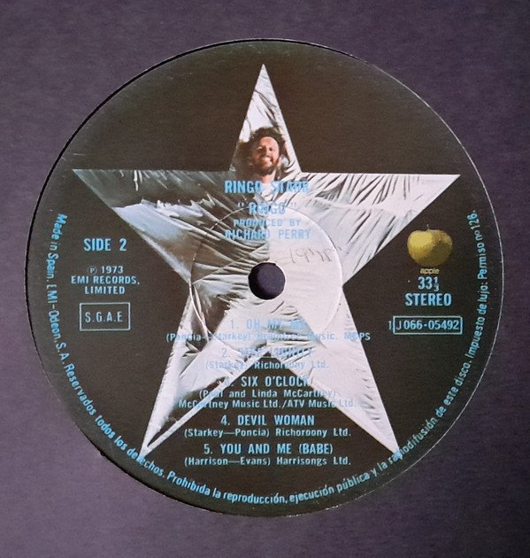 LP, Pop Rock, Ringo Starr | Historia Nuestra