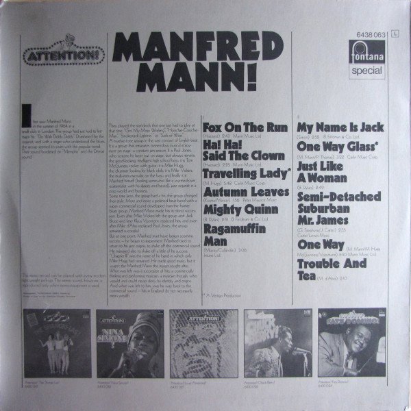 Classic Rock, LP, Manfred Mann, Pop Rock | Historia Nuestra