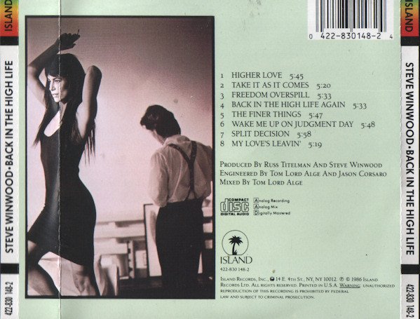 CD, Pop Rock, Steve Winwood, Synthpop | Historia Nuestra