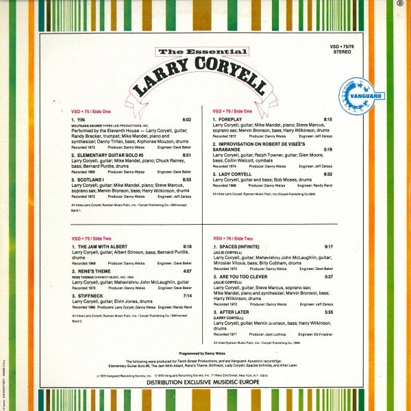 Fusion, JazzRock, Larry Coryell, LP, Psychedelic Rock, Soft Rock | Historia Nuestra
