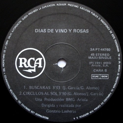 12 inch, Días De Vino Y Rosas, Pop Rock | Historia Nuestra
