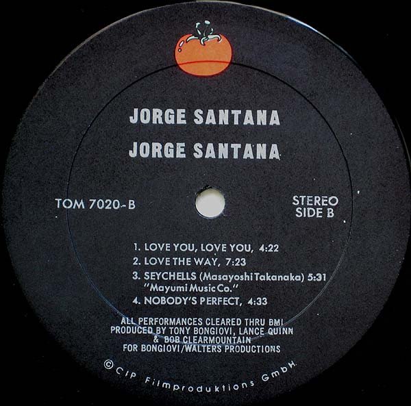 Disco, JazzFunk, Jorge Santana, LP | Historia Nuestra
