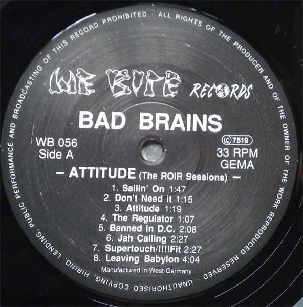 Bad Brains, Hardcore, LP, Punk, Roots Reggae | Historia Nuestra