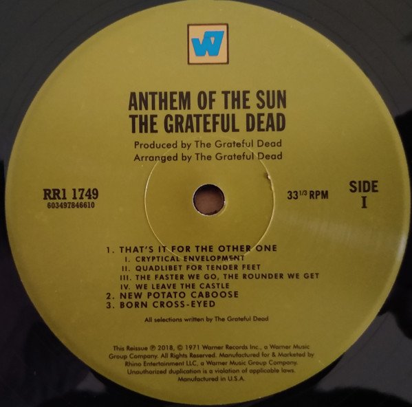 Grateful Dead*, LP, Psychedelic Rock | Historia Nuestra