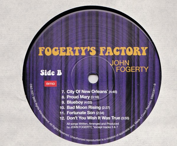 Blues Rock, Country Rock, John Fogerty, LP, Rock Roll | Historia Nuestra
