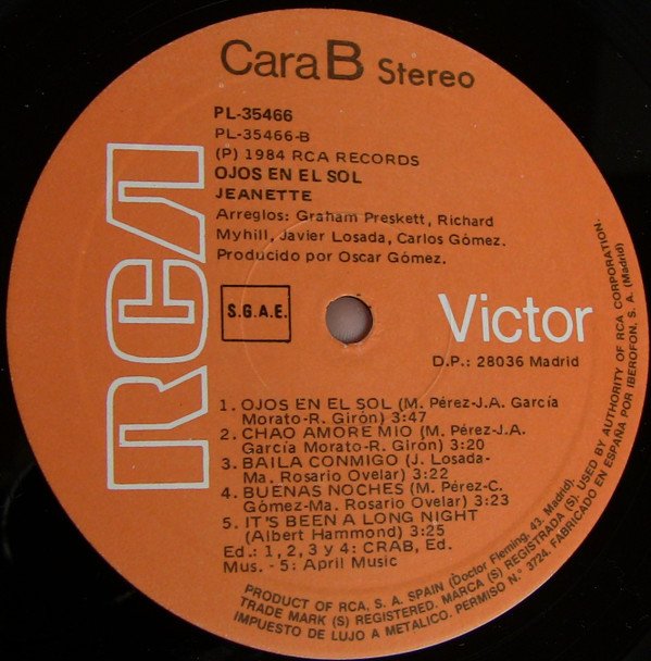Ballad, Jeanette, LP | Historia Nuestra