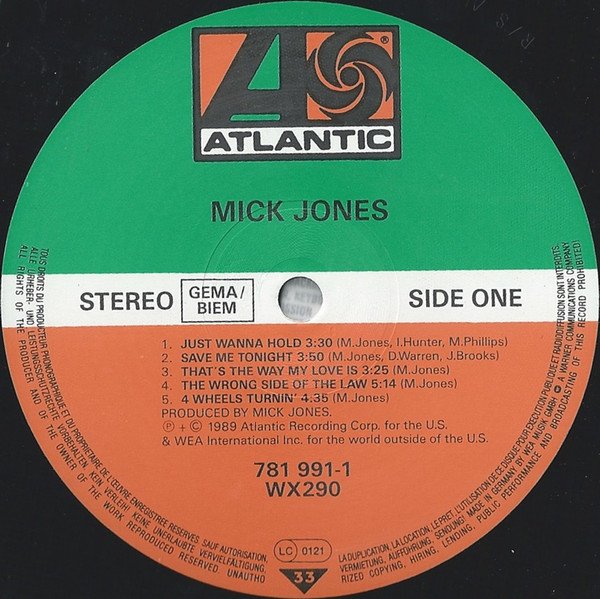 LP, Mick Jones, Pop Rock | Historia Nuestra