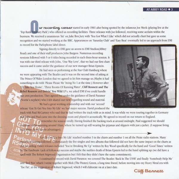 Beat, CD, Cliff Bennett, Mod, Rock Roll, Soul | Historia Nuestra
