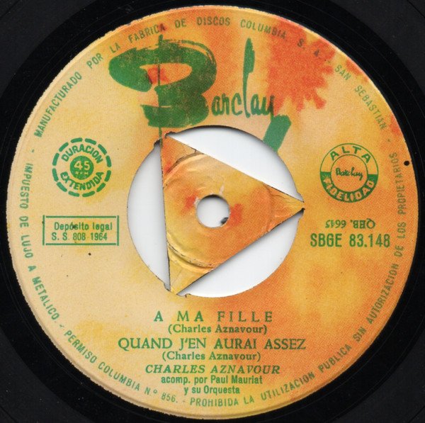 7 inch, Chanson, Charles Aznavour Acompañado Por Paul Mauriat Y Su Orquesta* | Historia Nuestra