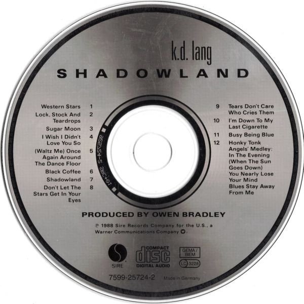 CD, Country, Honky Tonk, k.d. lang, Vocal, Western Swing | Historia Nuestra