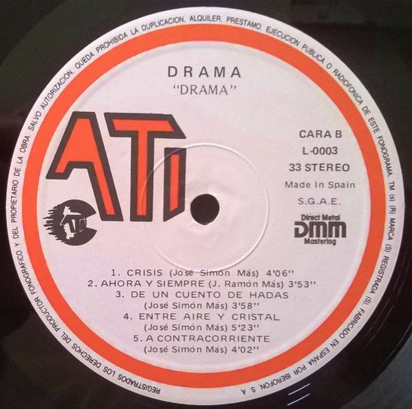 Drama, LP, Pop Rock | Historia Nuestra