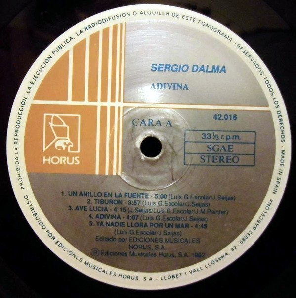 Ballad, LP, Sergio Dalma, Vocal | Historia Nuestra
