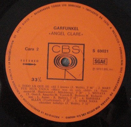 Art Garfunkel, Folk Rock, LP | Historia Nuestra