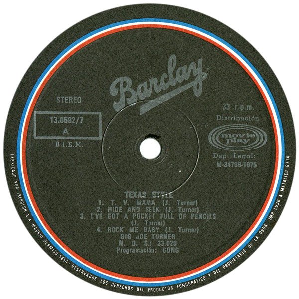 Big Joe Turner, LP, Texas Blues | Historia Nuestra