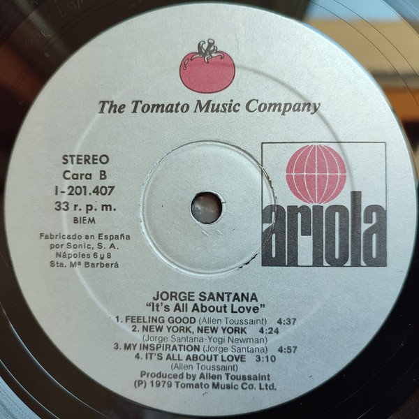Disco, Jorge Santana, LP | Historia Nuestra