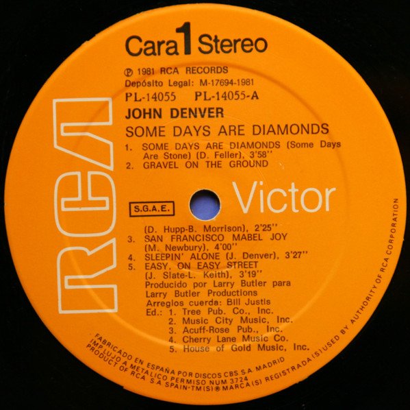 Country Rock, Folk Rock, John Denver, LP | Historia Nuestra
