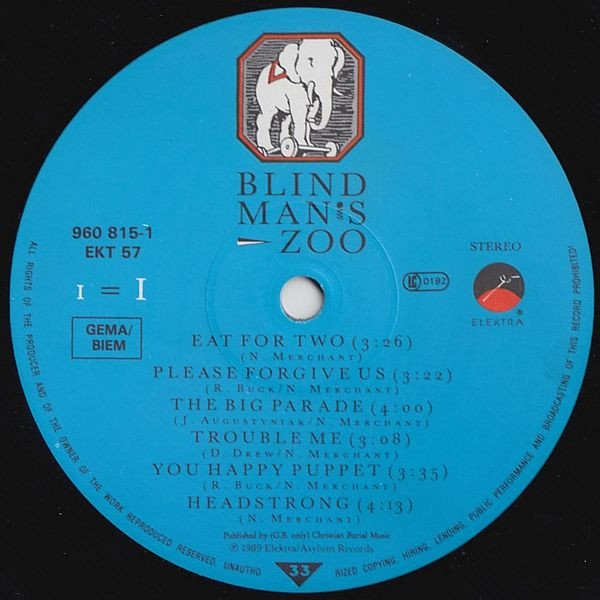000 Maniacs, 10, Alternative Rock, Folk Rock, LP | Historia Nuestra