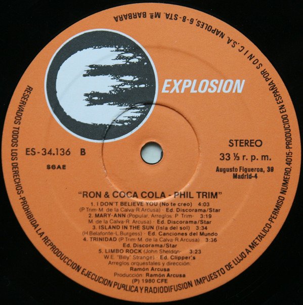Disco, Latin, LP, Phil Trim | Historia Nuestra