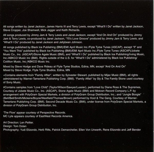 CD, Contemporary RB, Funk, House, Janet*, Pop Rock, Soul | Historia Nuestra