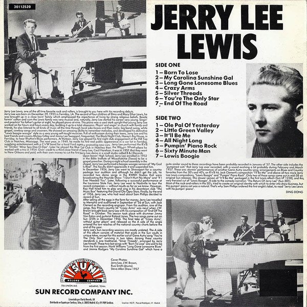 Jerry Lee Lewis, LP, Rock Roll | Historia Nuestra