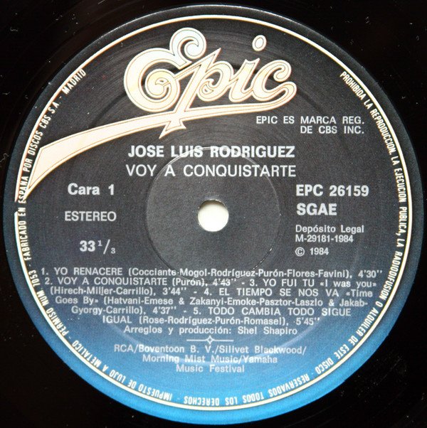 Ballad, Chanson, José Luis Rodríguez, LP | Historia Nuestra