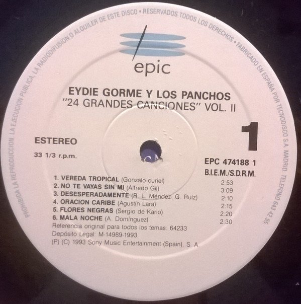 Ballad, Bolero, Eydie Gorme* Y Los Panchos*, LP | Historia Nuestra