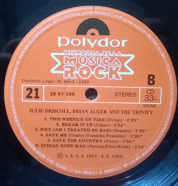 NC xMDEwLmpwZWc jpeg, Julie Driscoll, Brian Auger And The Trinity*, Historia Nuestra