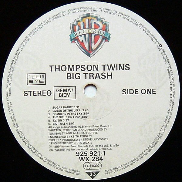 LP, Synthpop, Thompson Twins | Historia Nuestra