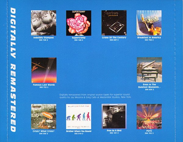 Art Rock, CD, Pop Rock, Prog Rock, Supertramp | Historia Nuestra