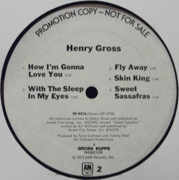 Henry Gross, LP, Pop Rock | Historia Nuestra