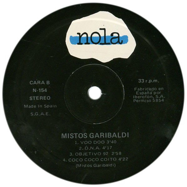 LP, Mistos Garibaldi, Synthpop | Historia Nuestra