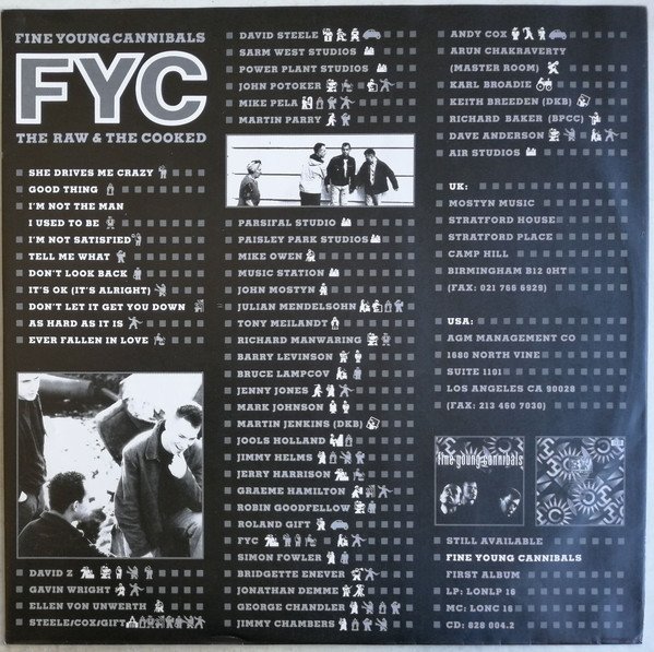 Fine Young Cannibals The Raw & The Cooked-LP | Vinilos de Música | Historia Nuestra Downtempo, Fine Young Cannibals, LP, Synthpop | Historia Nuestra