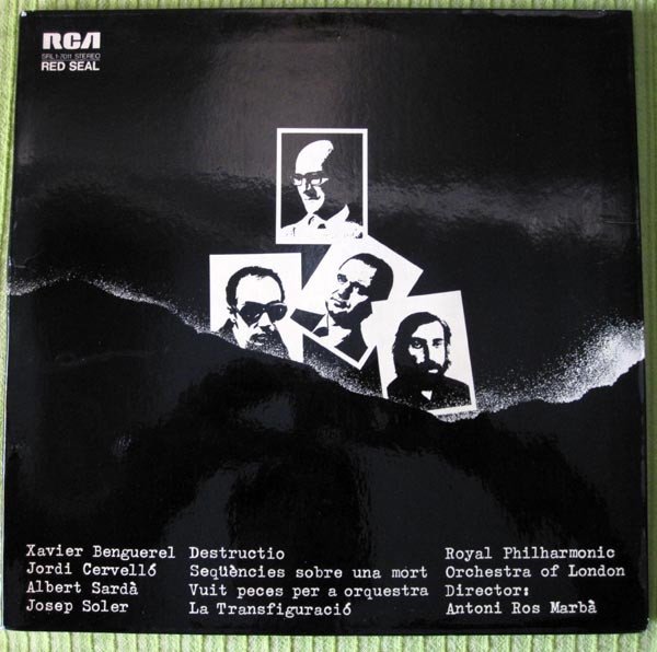 Albert Sardá*, Contemporary, Director: Antoni Ros Marbà*, Jordi Cervelló, Josep Soler - Royal Philharmonic Orchesta Of London*, LP, Modern, Xavier Benguerel | Historia Nuestra