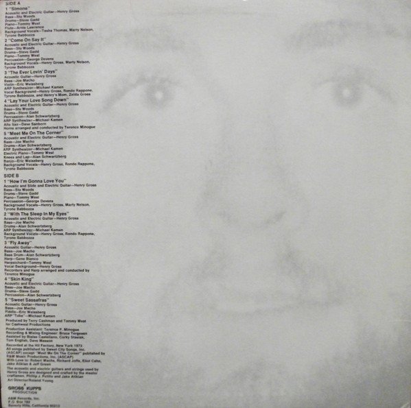 Henry Gross, LP, Pop Rock | Historia Nuestra
