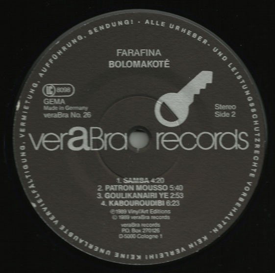 African, Farafina, LP | Historia Nuestra