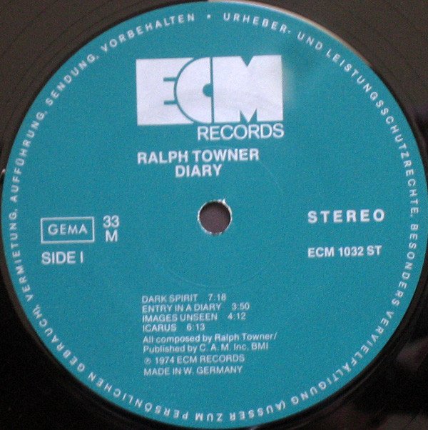 Contemporary Jazz, LP, Ralph Towner | Historia Nuestra