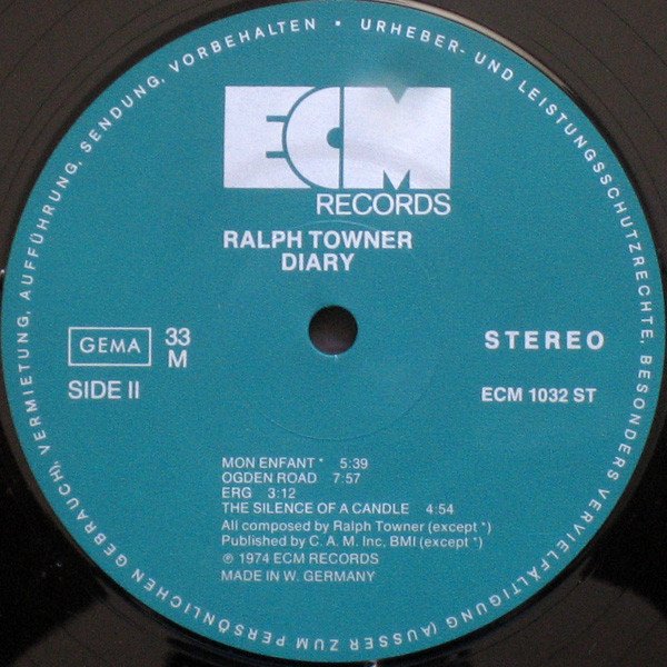 Contemporary Jazz, LP, Ralph Towner | Historia Nuestra