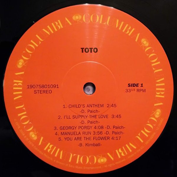 AOR, Classic Rock, LP, Pop Rock, Toto | Historia Nuestra