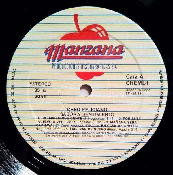 Cheo Feliciano, LP, Salsa | Historia Nuestra