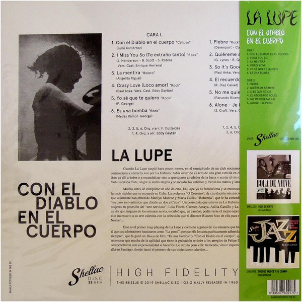 AfroCuban, Bolero, La Lupe, LP, Soul | Historia Nuestra