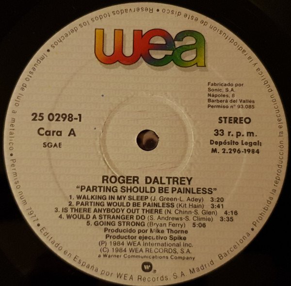 LP, Pop Rock, Roger Daltrey | Historia Nuestra