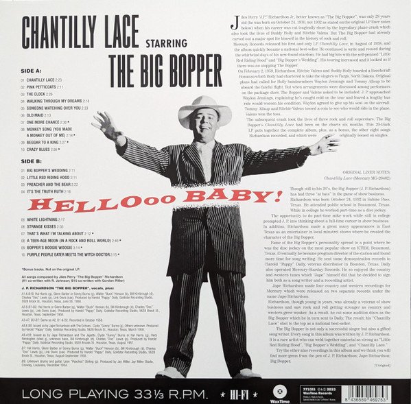 Big Bopper, LP, Rock Roll | Historia Nuestra