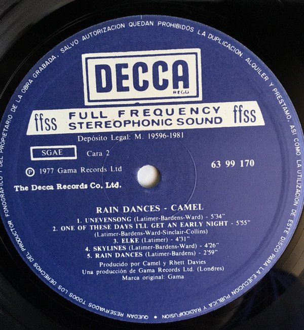 Camel, LP, Prog Rock | Historia Nuestra
