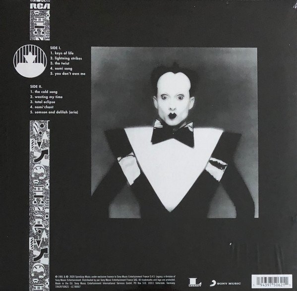 Klaus Nomi, LP, Synthpop | Historia Nuestra