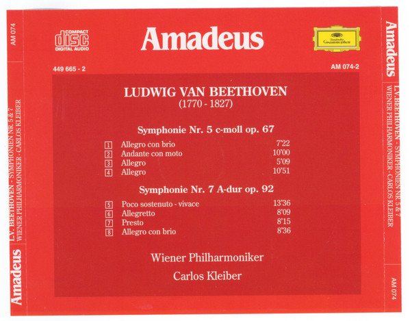 Beethoven*, Carlos Kleiber, CD, Classical, Filarmónica De Viena*, Romantic | Historia Nuestra
