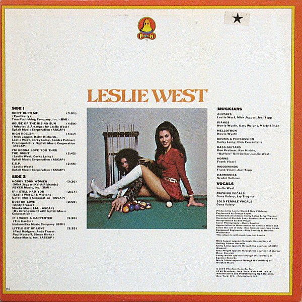 Hard Rock, Leslie West, LP | Historia Nuestra
