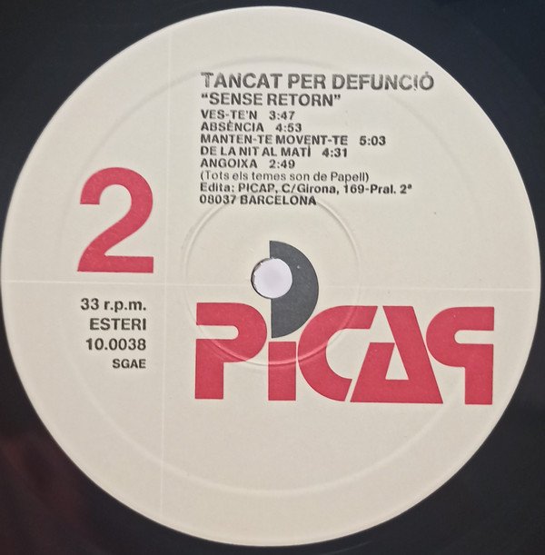Catalan Music, LP, Tancat Per Defunció | Historia Nuestra
